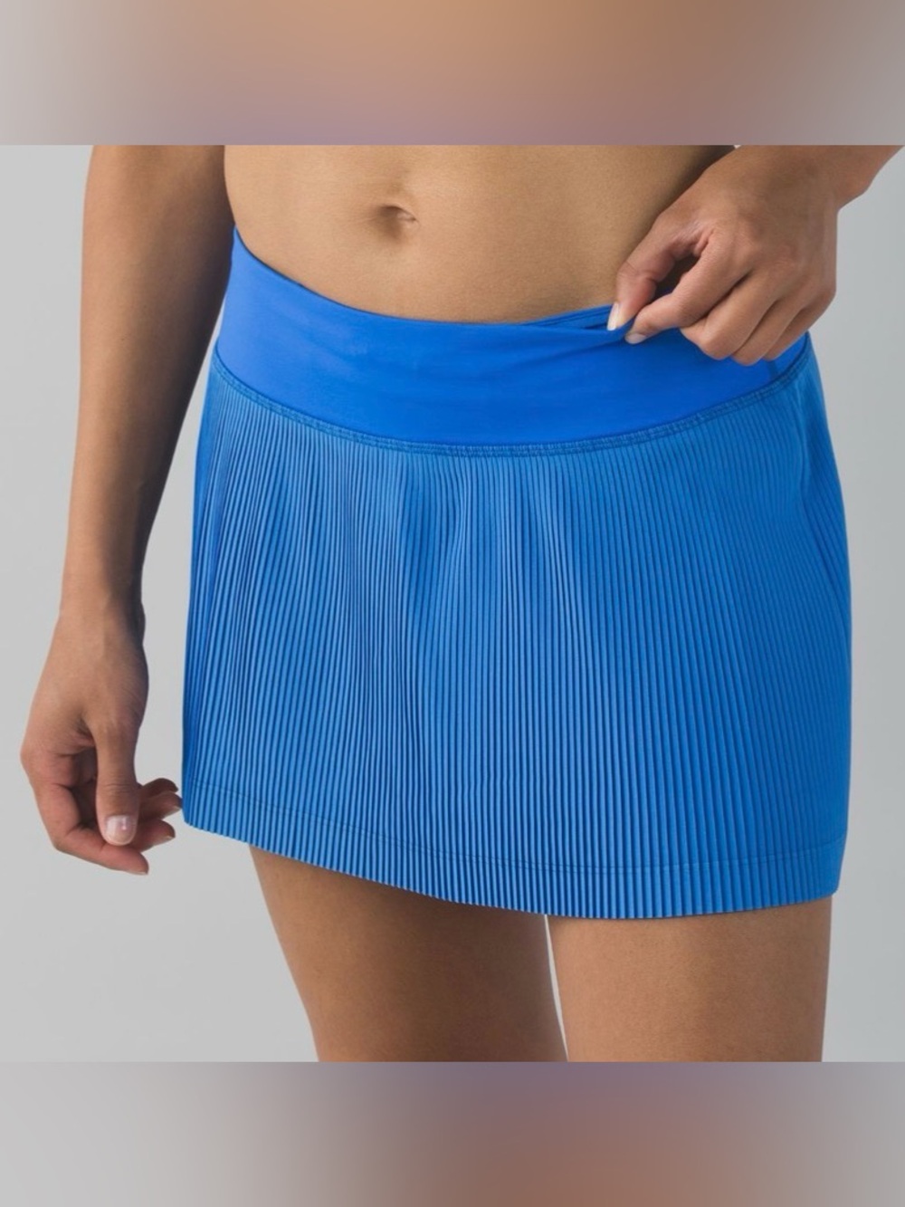 Lululemon Pleat to Street Skirt size 10 pipe dream blue EUC